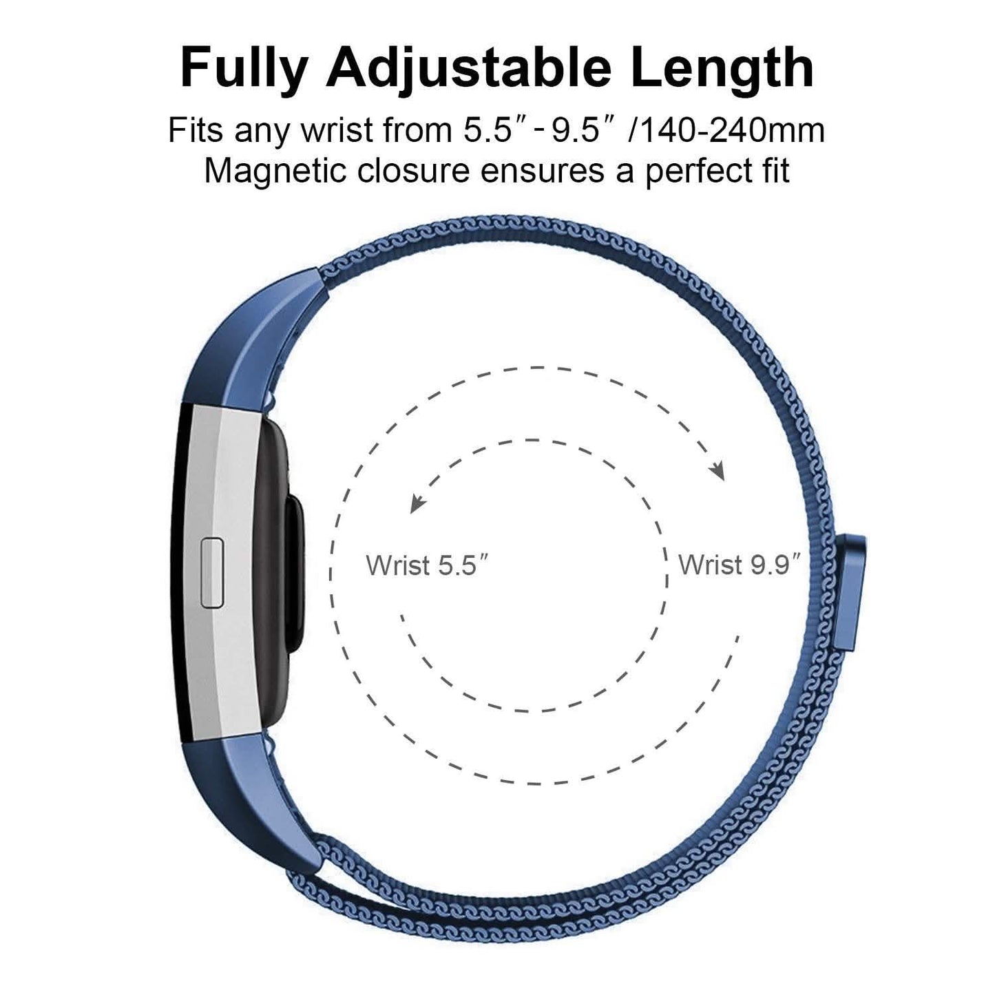 Stainless Steel Mesh Milanese Loop Band for Fitbit Charge 2 DailySale