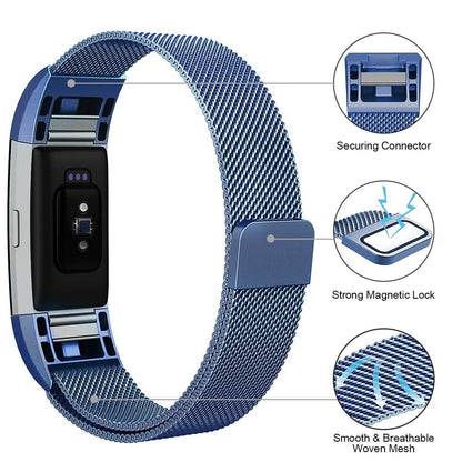 Stainless Steel Mesh Milanese Loop Band for Fitbit Charge 2 DailySale