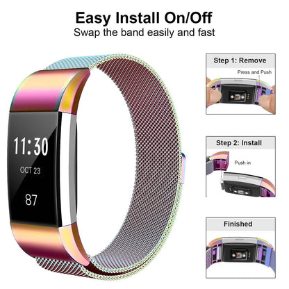 Stainless Steel Mesh Milanese Loop Band for Fitbit Charge 2 DailySale