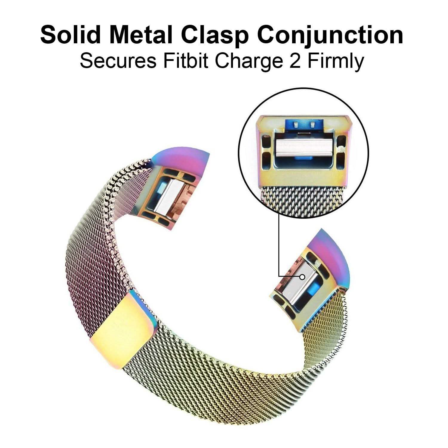 Stainless Steel Mesh Milanese Loop Band for Fitbit Charge 2 DailySale