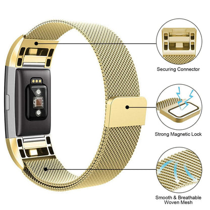 Stainless Steel Mesh Milanese Loop Band for Fitbit Charge 2 DailySale