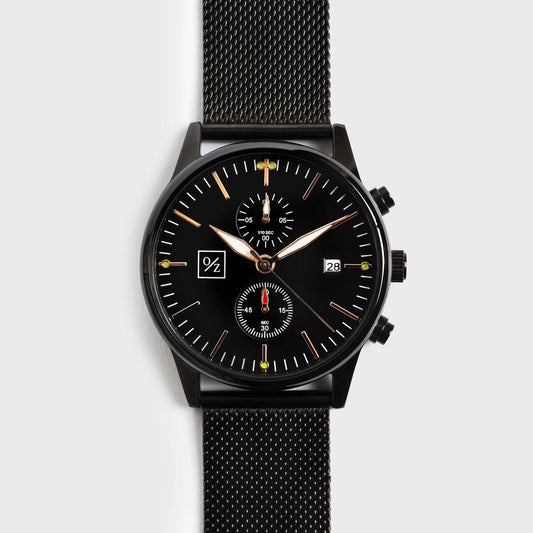 Stainless Steel Mesh Strap Minimalist Chronograph Watch BandsCo Straps