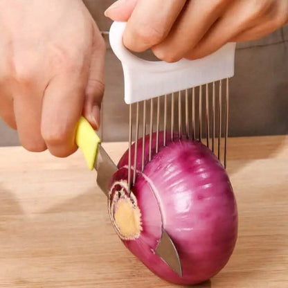 Stainless Steel Onion Needle Fork Vegetable Fruit Slicer DailySale