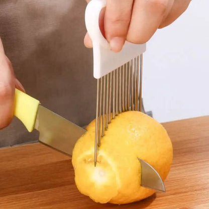 Stainless Steel Onion Needle Fork Vegetable Fruit Slicer DailySale