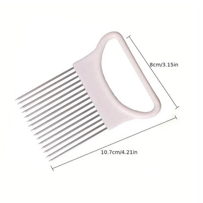 Stainless Steel Onion Needle Fork Vegetable Fruit Slicer DailySale