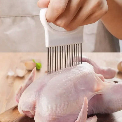 Stainless Steel Onion Needle Fork Vegetable Fruit Slicer DailySale