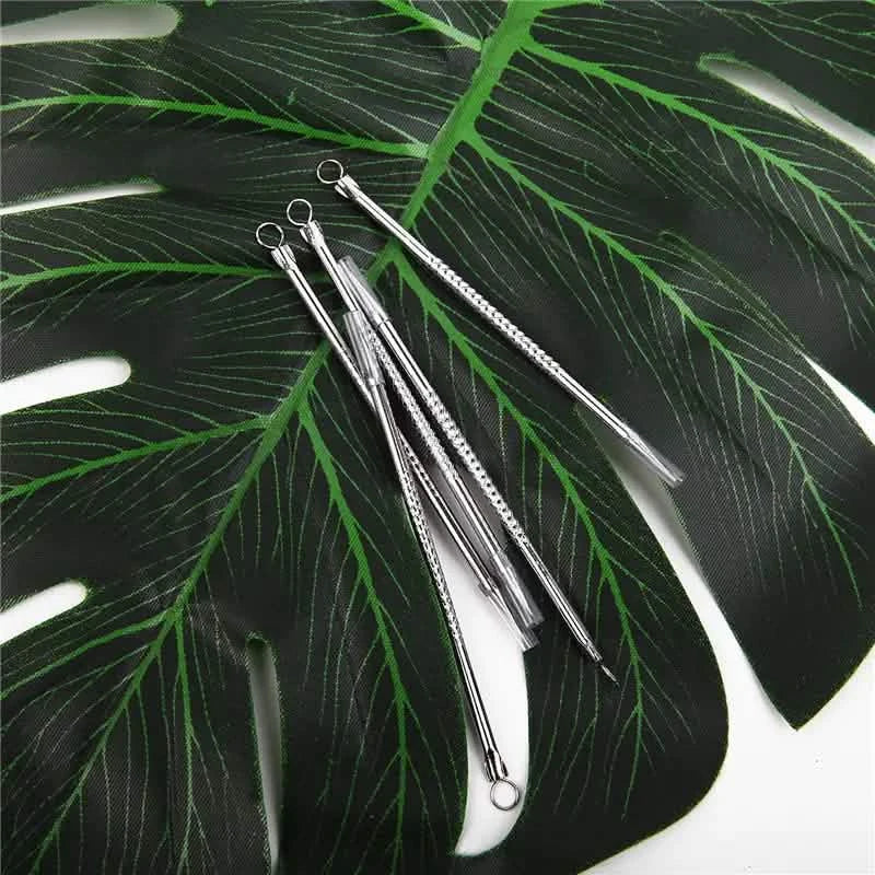 Stainless Steel Pimple Extractor Blackhead Removal Tool For Blemish Whitehead Popping Acne DailySale