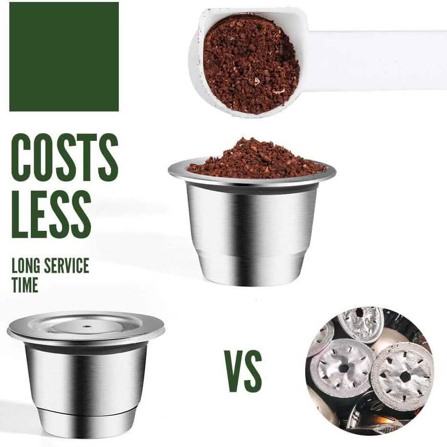 Stainless Steel Refillable Coffee Espresso Capsules DailySale