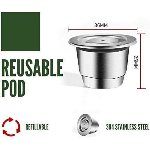 Stainless Steel Refillable Coffee Espresso Capsules DailySale