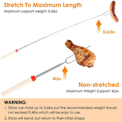 Stainless Steel Roasting Sticks DailySale