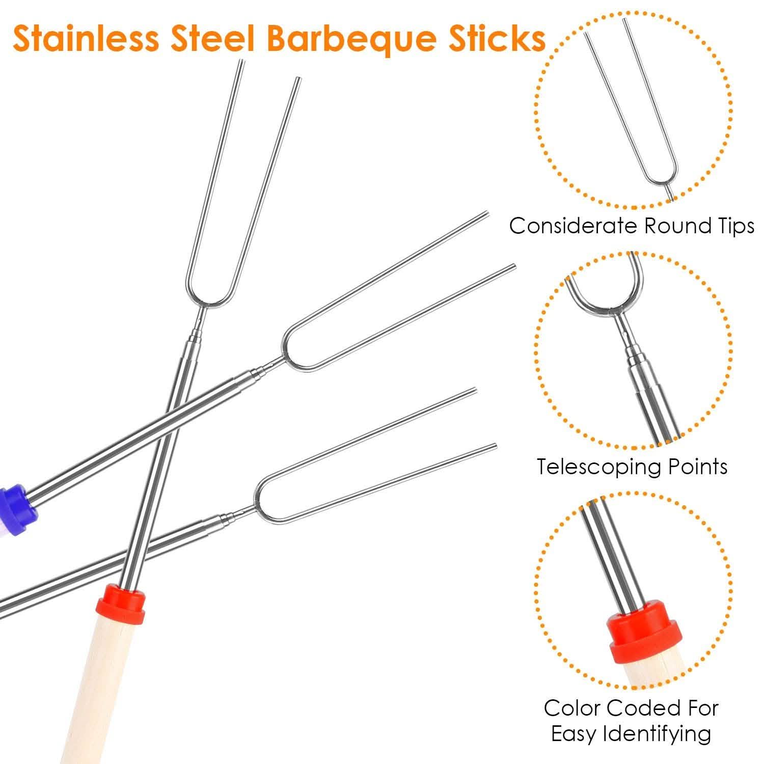 Stainless Steel Roasting Sticks DailySale