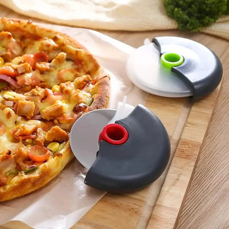 Stainless Steel Round Wheel Cutter with Lid DailySale