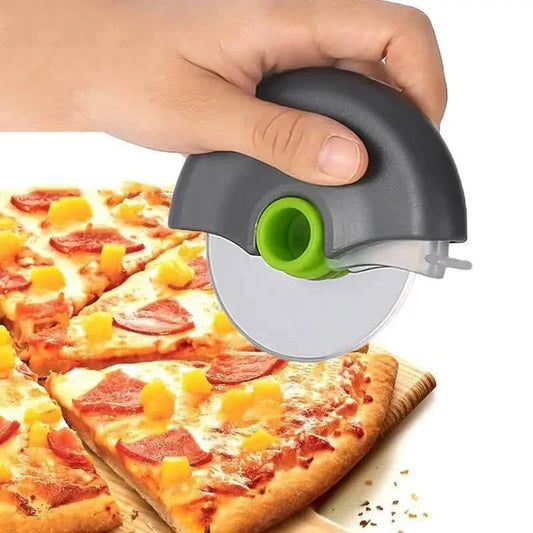 Stainless Steel Round Wheel Cutter with Lid DailySale