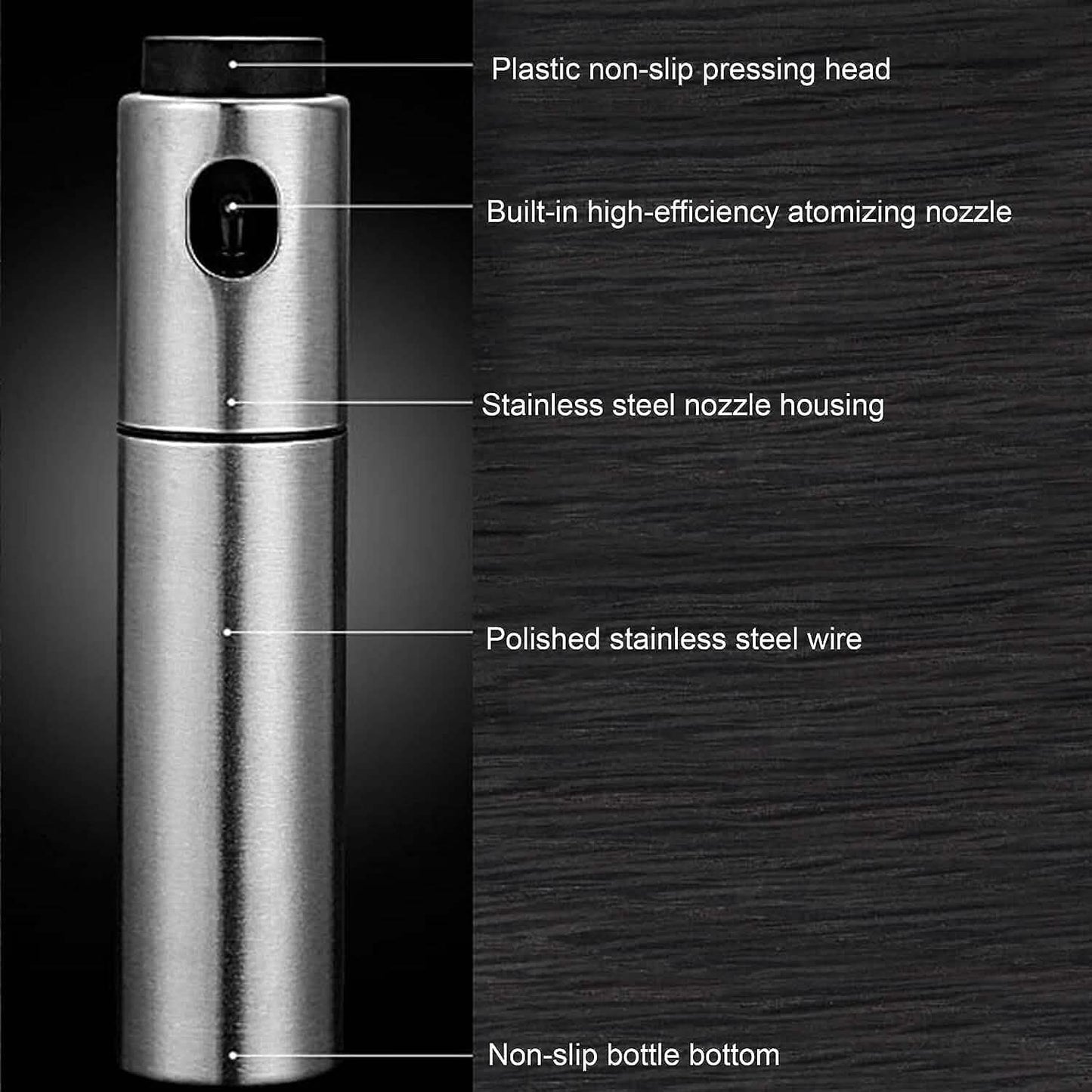 Stainless Steel Sprayer Dispenser, Dressing Spray Grilling Olive Oil DailySale