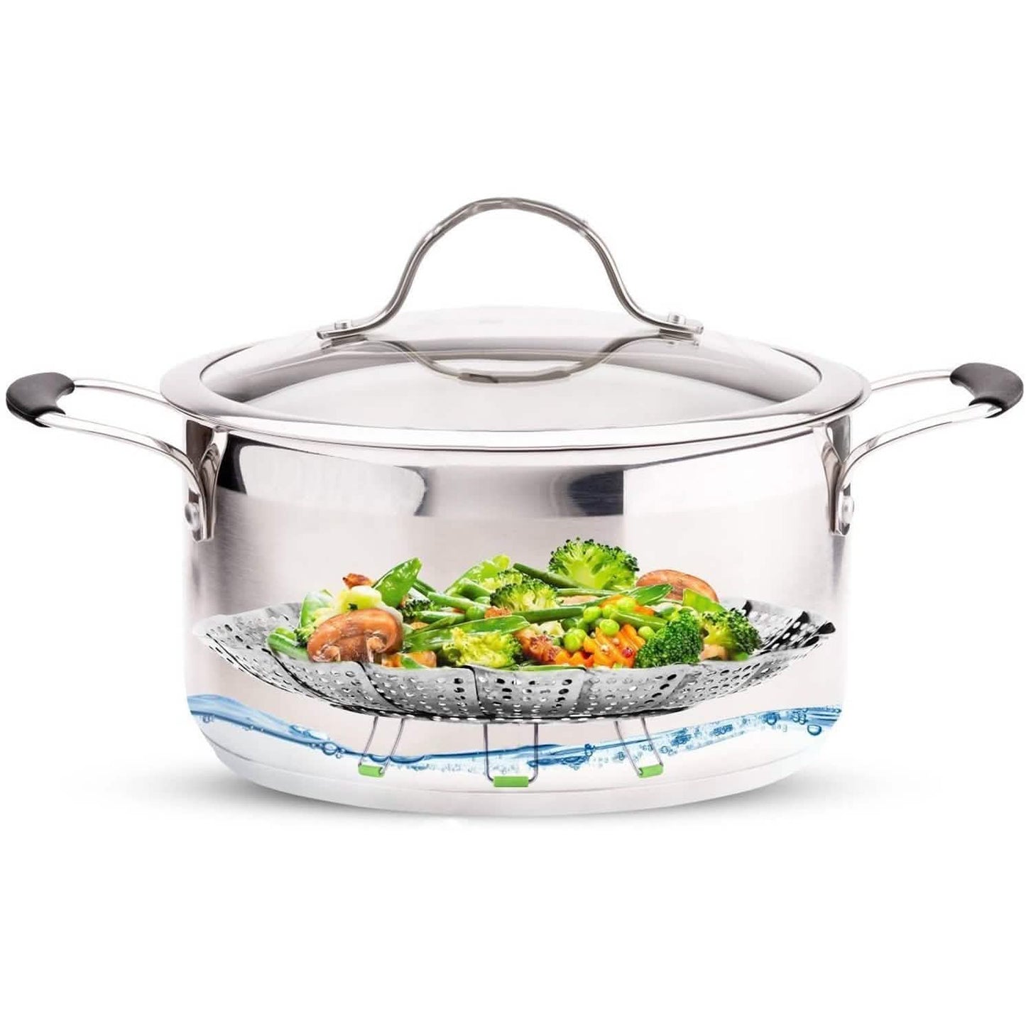 Stainless Steel Vegetable Steamer Basket DailySale