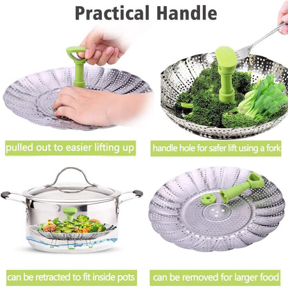 Stainless Steel Vegetable Steamer Basket DailySale
