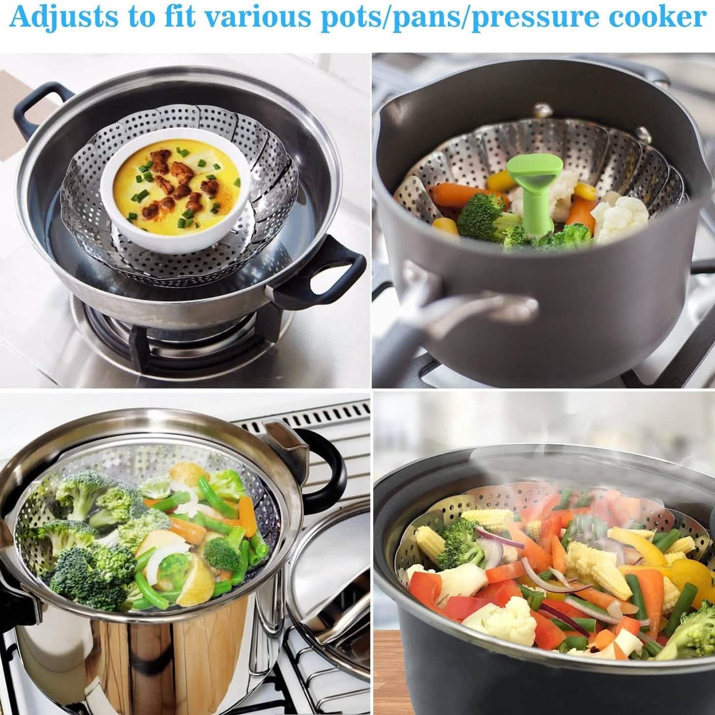 Stainless Steel Vegetable Steamer Basket DailySale