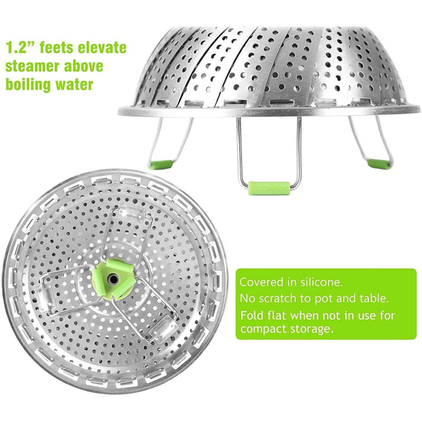 Stainless Steel Vegetable Steamer Basket DailySale