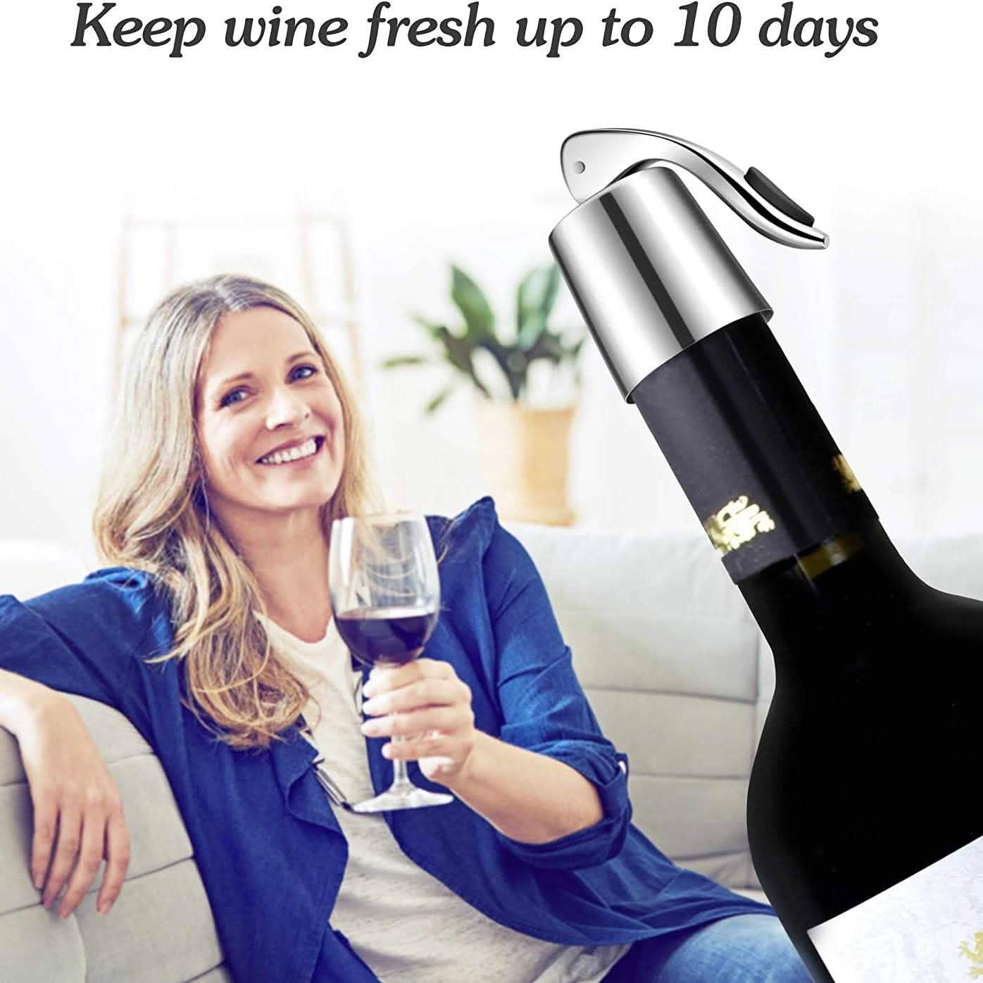 Stainless Steel Wine Bottle Stopper DailySale