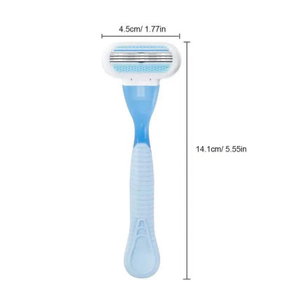 Stainless Steel Women's Hair Razor with 8 Replacement Blades DailySale