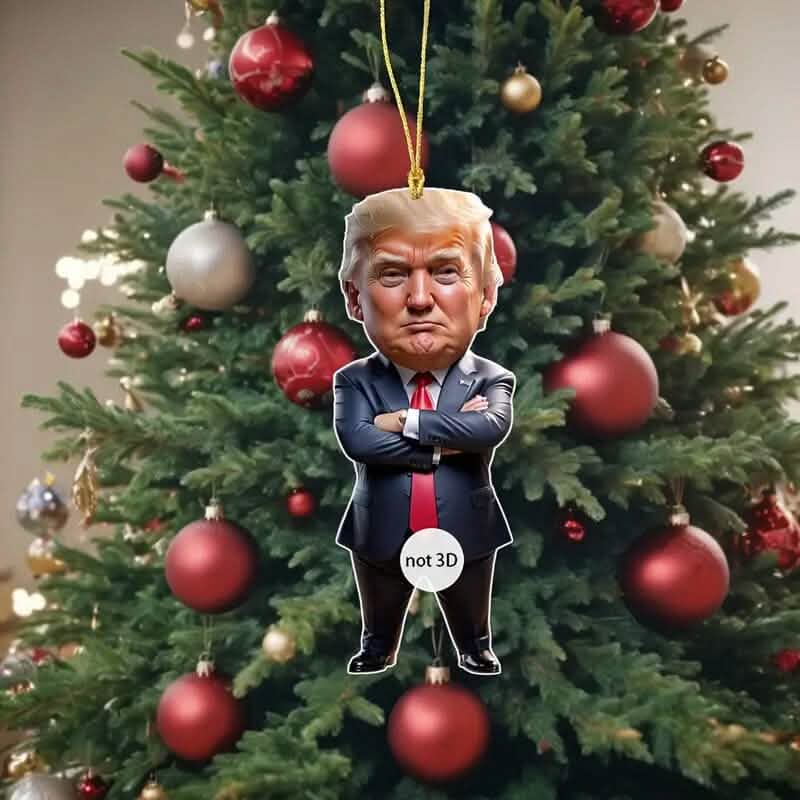 Standing Trump Acrylic Ornament Christmas Tree Hanging Decor DailySale