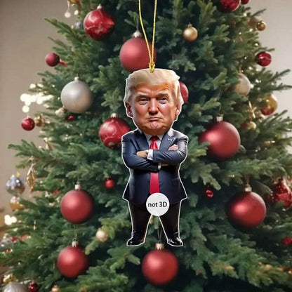 Standing Trump Acrylic Ornament Christmas Tree Hanging Decor DailySale