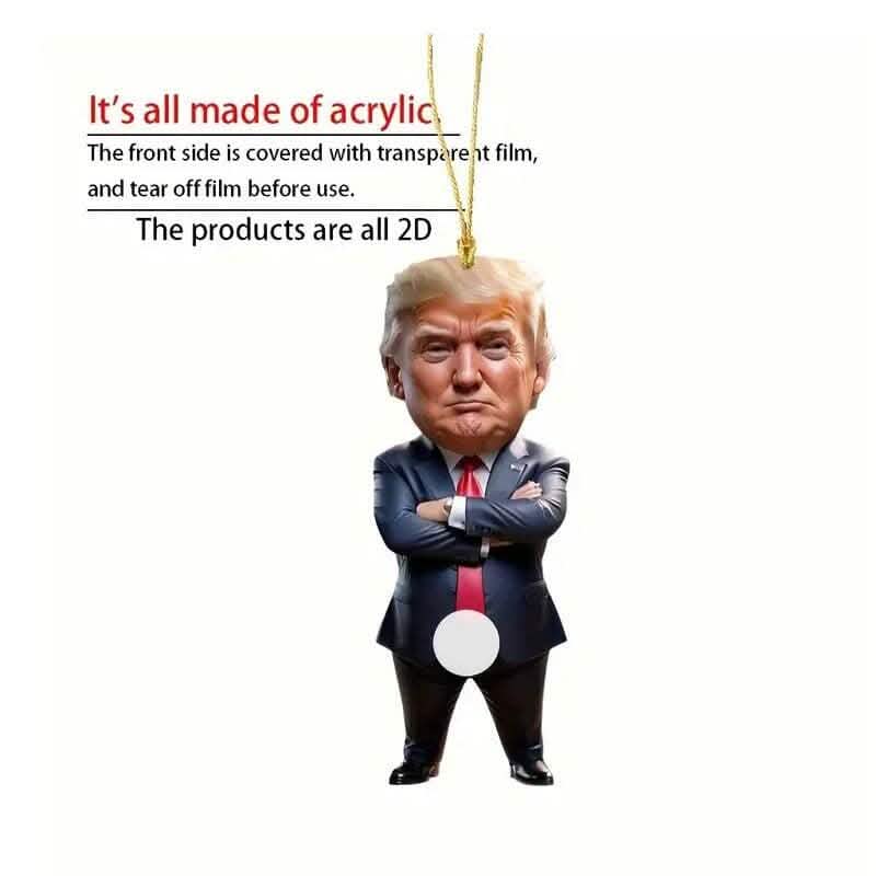 Standing Trump Acrylic Ornament Christmas Tree Hanging Decor DailySale