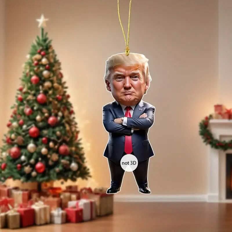 Standing Trump Acrylic Ornament Christmas Tree Hanging Decor DailySale