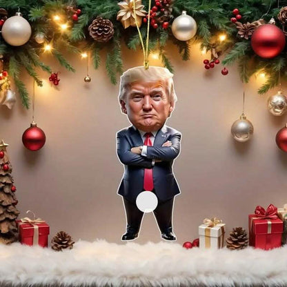 Standing Trump Acrylic Ornament Christmas Tree Hanging Decor DailySale