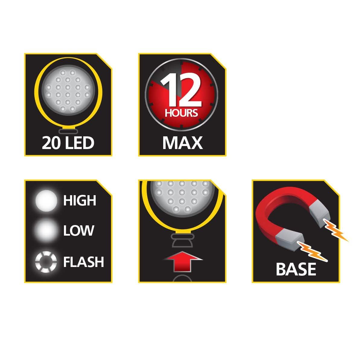 STANLEY SquidBrite Alkaline LED Work Light DailySale