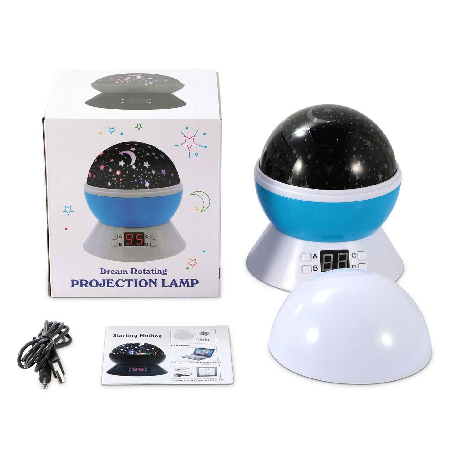 Star Moon LED Projector Lamp Kids Night Light DailySale