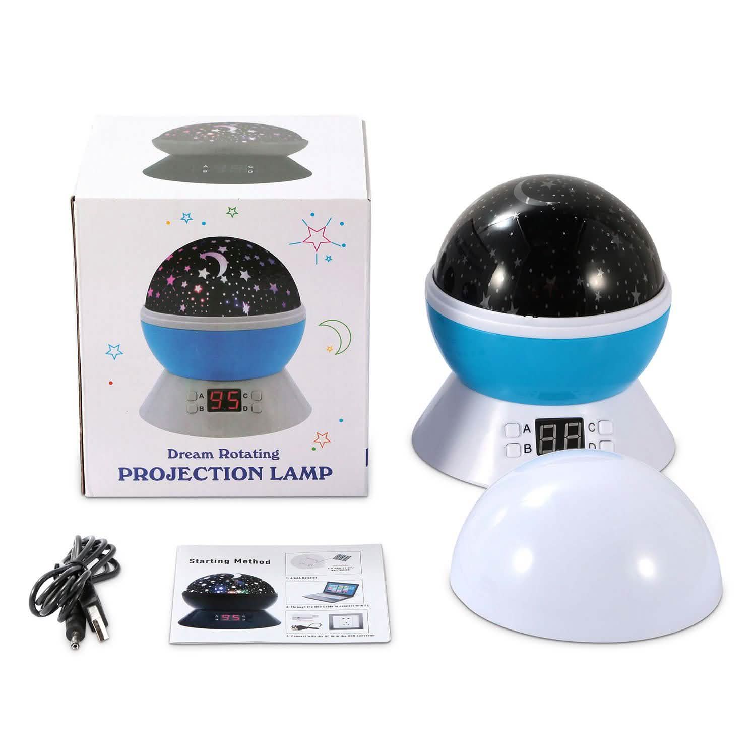 Star Moon LED Projector Lamp Kids Night Light DailySale