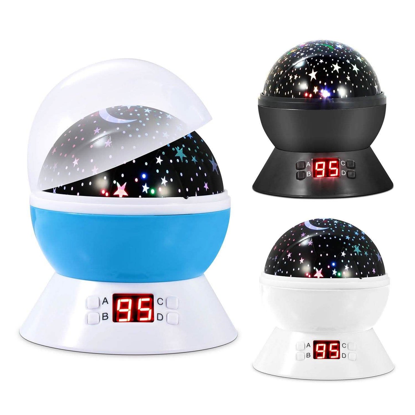 Star Moon LED Projector Lamp Kids Night Light DailySale