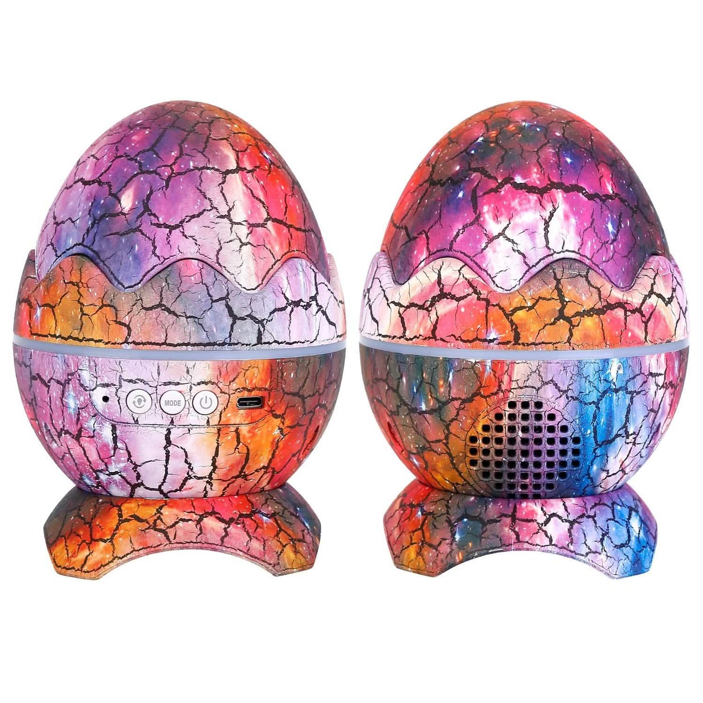 Star Project Lamp Galaxy Light Dinosaur Egg with Wireless Speaker and Remote Control DailySale