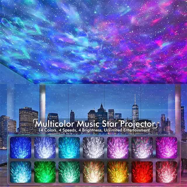 Star Projector Bluetooth Speaker LED Night Light DailySale