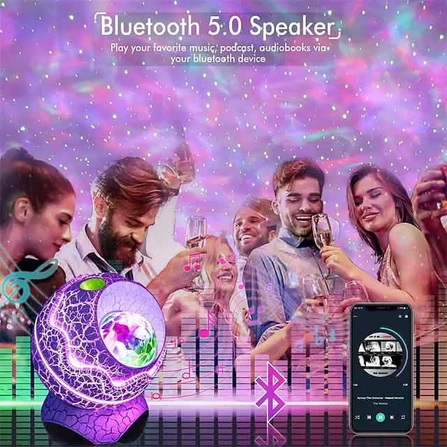 Star Projector Bluetooth Speaker LED Night Light DailySale