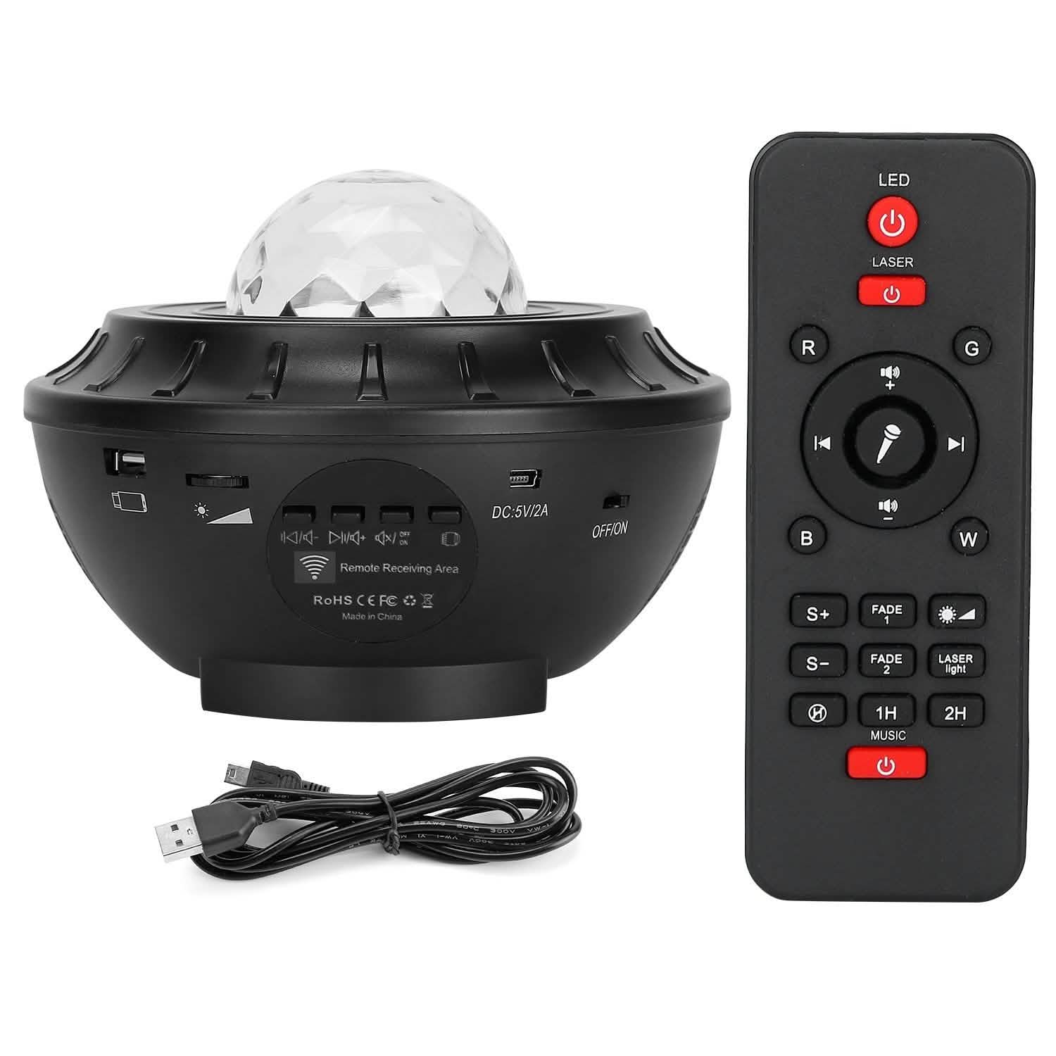 Star Projector Lamp RGBW Wireless Music Speaker Night Light DailySale