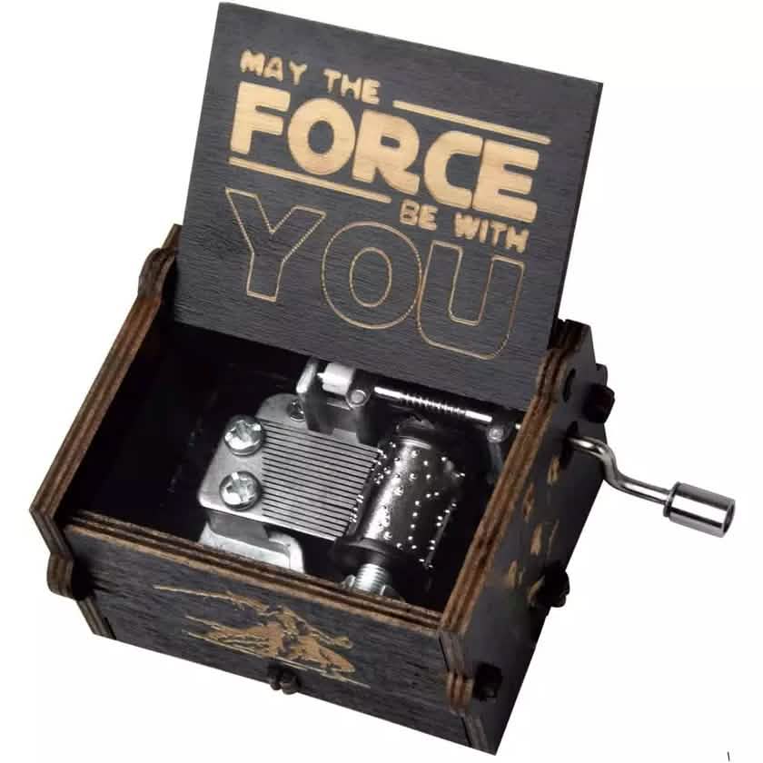 Star Wars Engraved Wooden Music Box DailySale
