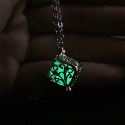 Steampunk Pretty Magic Round Fairy Locket Glow In The Dark Pendant Necklace DailySale