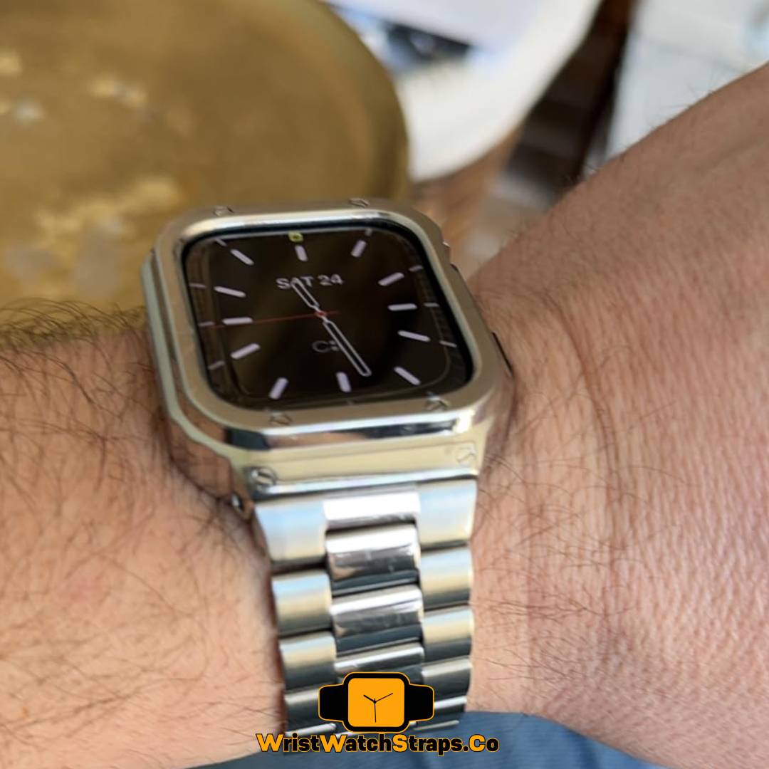 Premium Stainless Steel Strap and Case Mod For Apple Watch Ultra