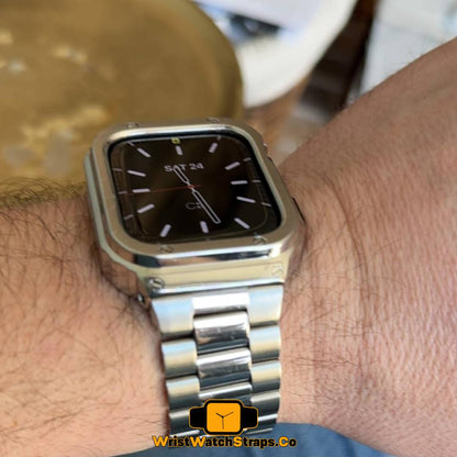 Premium Stainless Steel Strap and Case Mod For Apple Watch Ultra