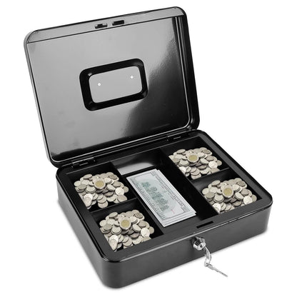 Steel Cash Box with Removable Tray DailySale