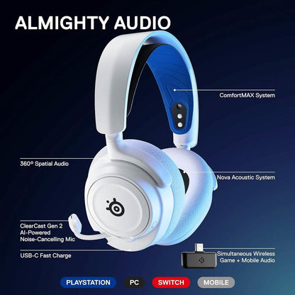 SteelSeries Arctis Nova 7P Wireless Multi-System Gaming & Mobile Headset  (Refurbished) DailySale