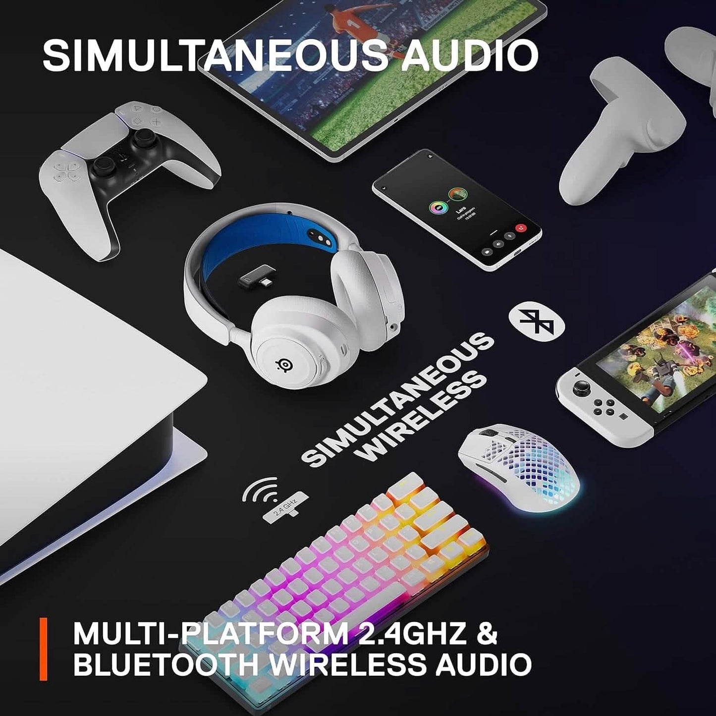 SteelSeries Arctis Nova 7P Wireless Multi-System Gaming & Mobile Headset  (Refurbished) DailySale
