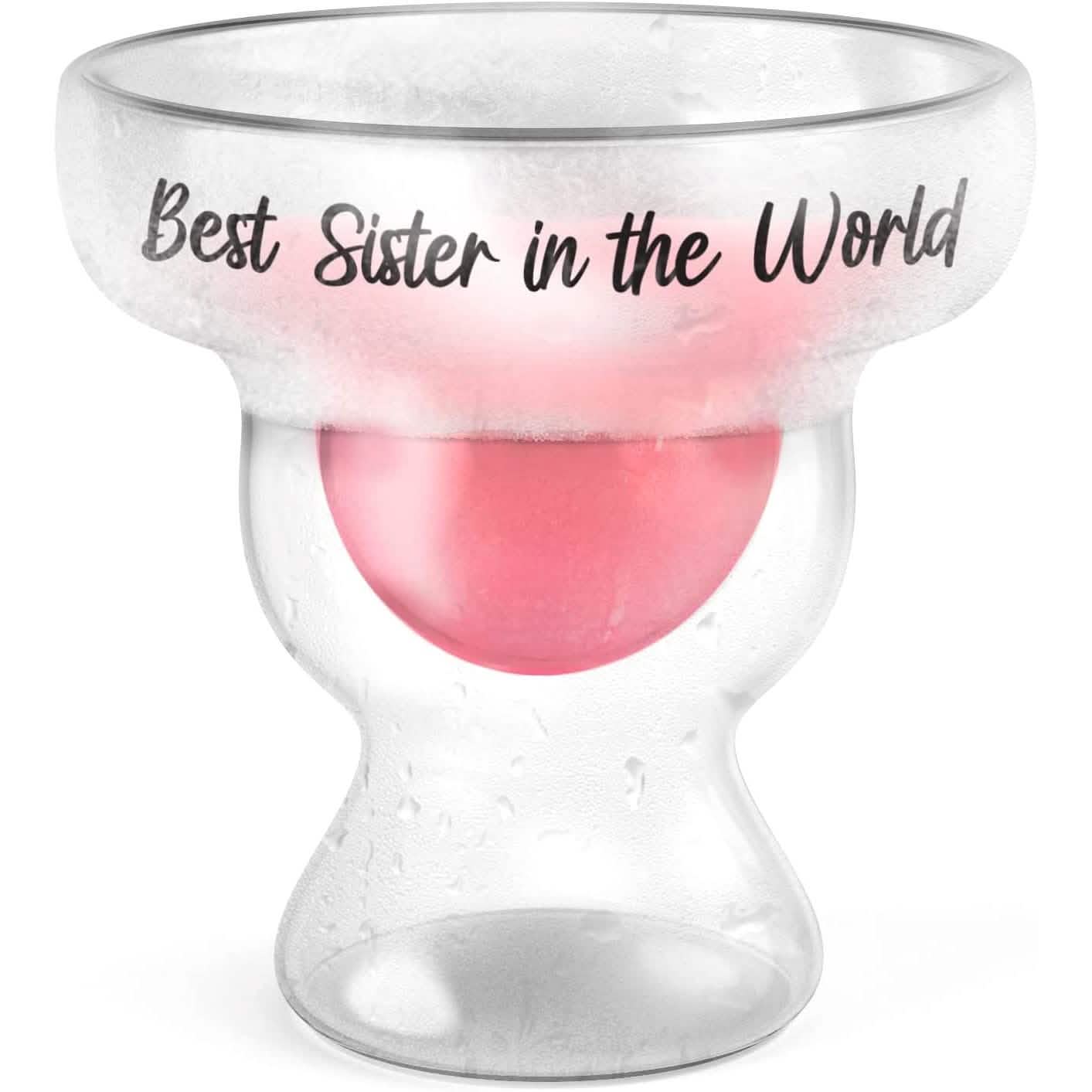 Stemless 12oz Double Wall Freezable Gel Chiller Cocktail Glass DailySale