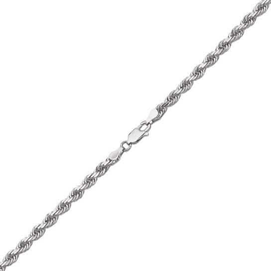 Sterling Silver 1.3mm Rope Twisted Link Chain Necklace DailySale