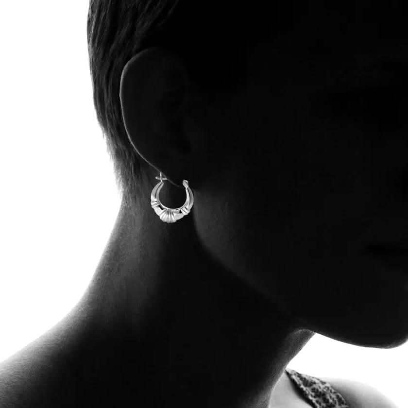Sterling Silver Classic Shrimp Earrings by Paolo Fortelini DailySale