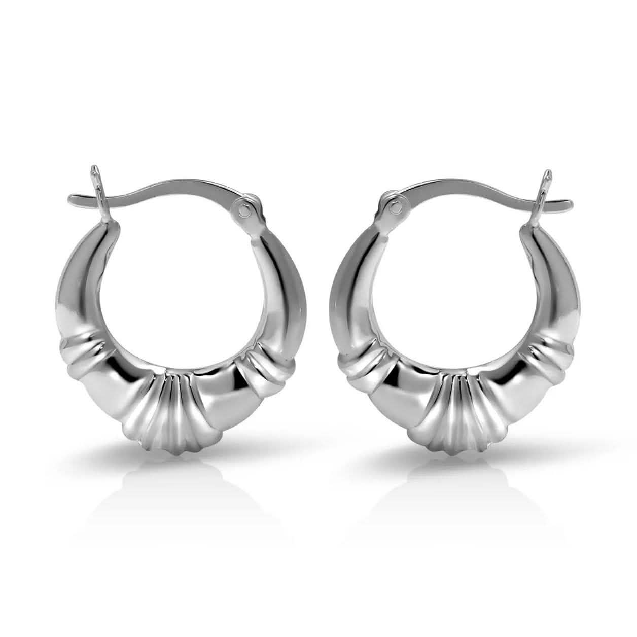 Sterling Silver Classic Shrimp Earrings by Paolo Fortelini DailySale