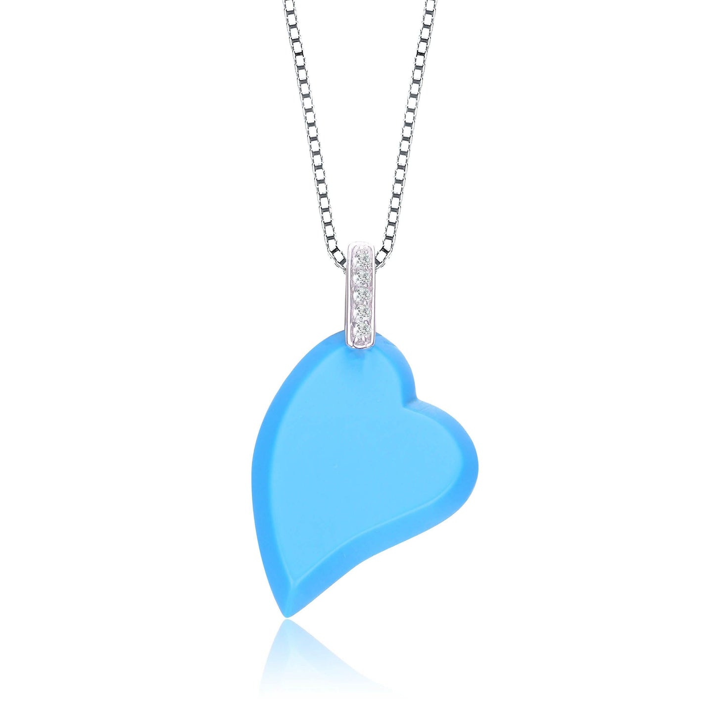 Sterling Silver Heart Necklace DailySale