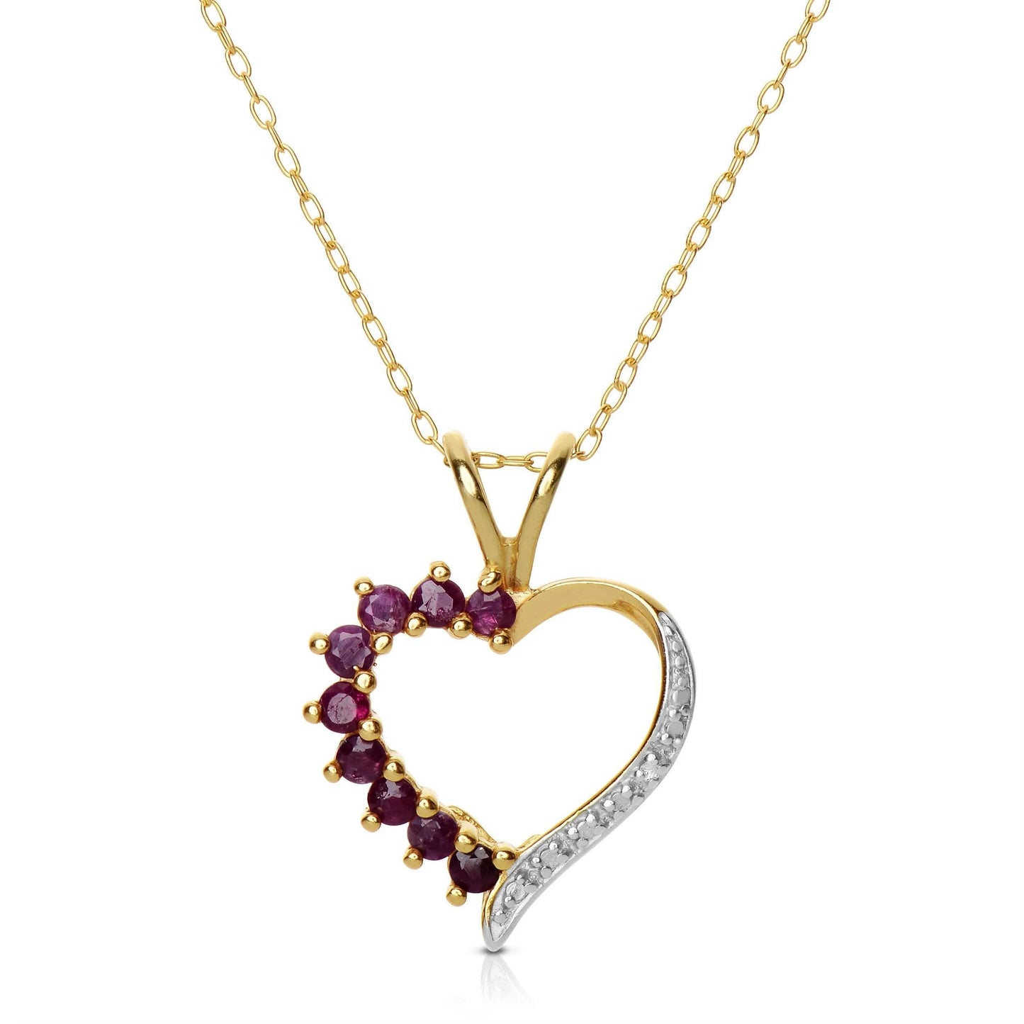 Sterling Silver Heart Necklace DailySale